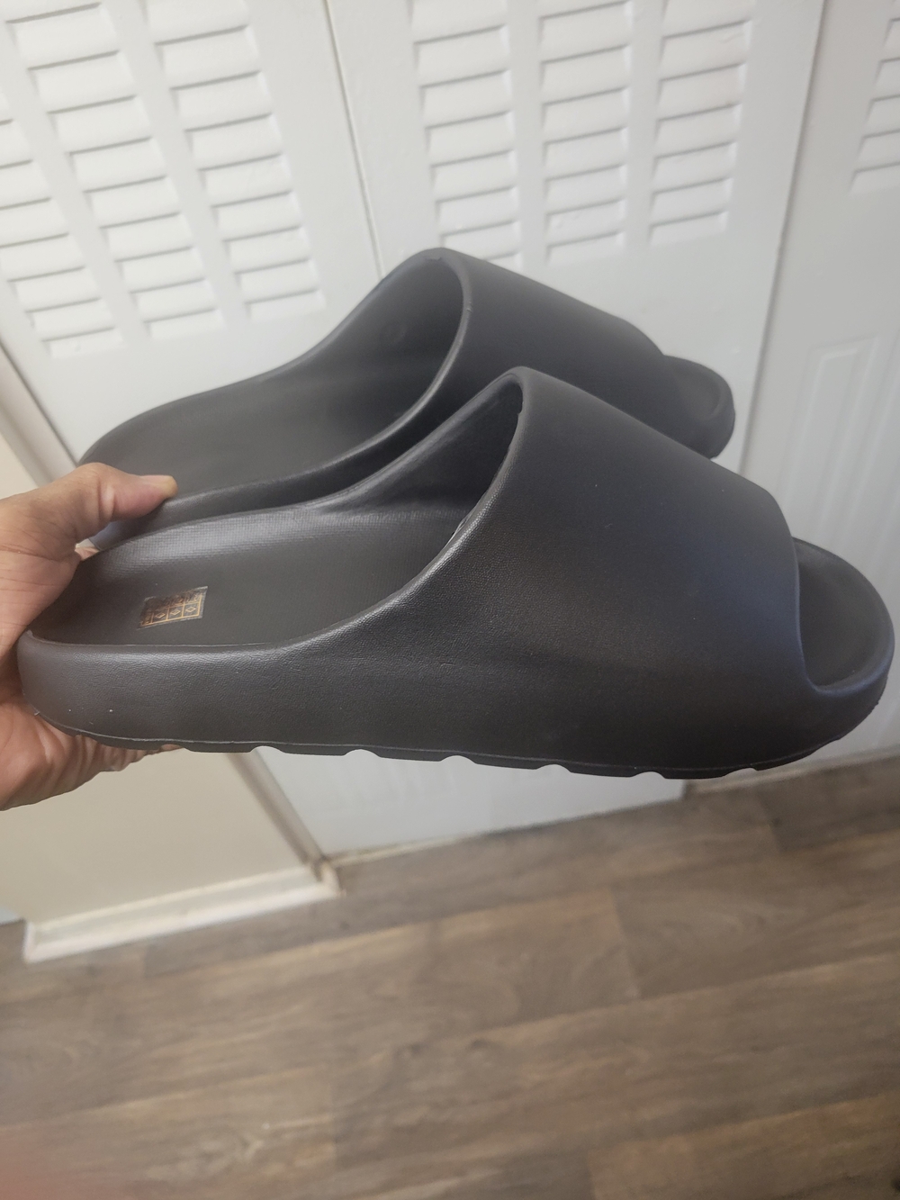 Men's Black Slide Sandals
